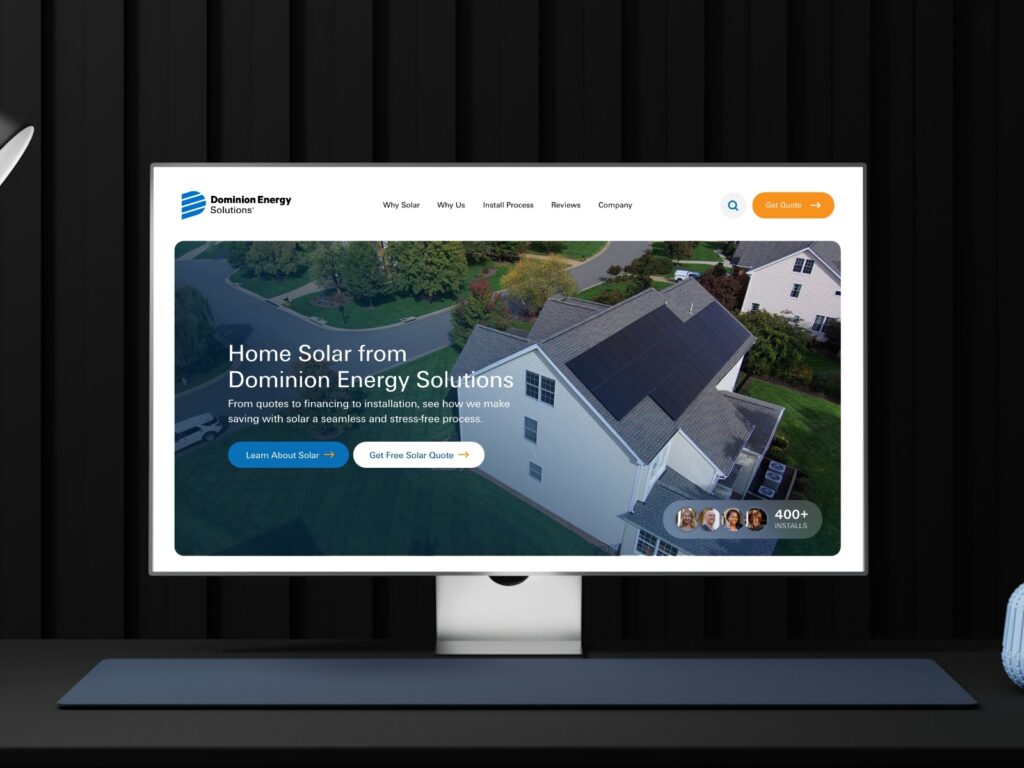 Dominion Energy Solar Solutions Website Design Dominion Energy Solar Solutions Website Design